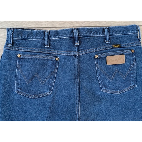 Wrangler Other - Wrangler Men's Cowboy Cut Slim Stretch Straight Jeans 938NAV 40x30 Actual 38x28